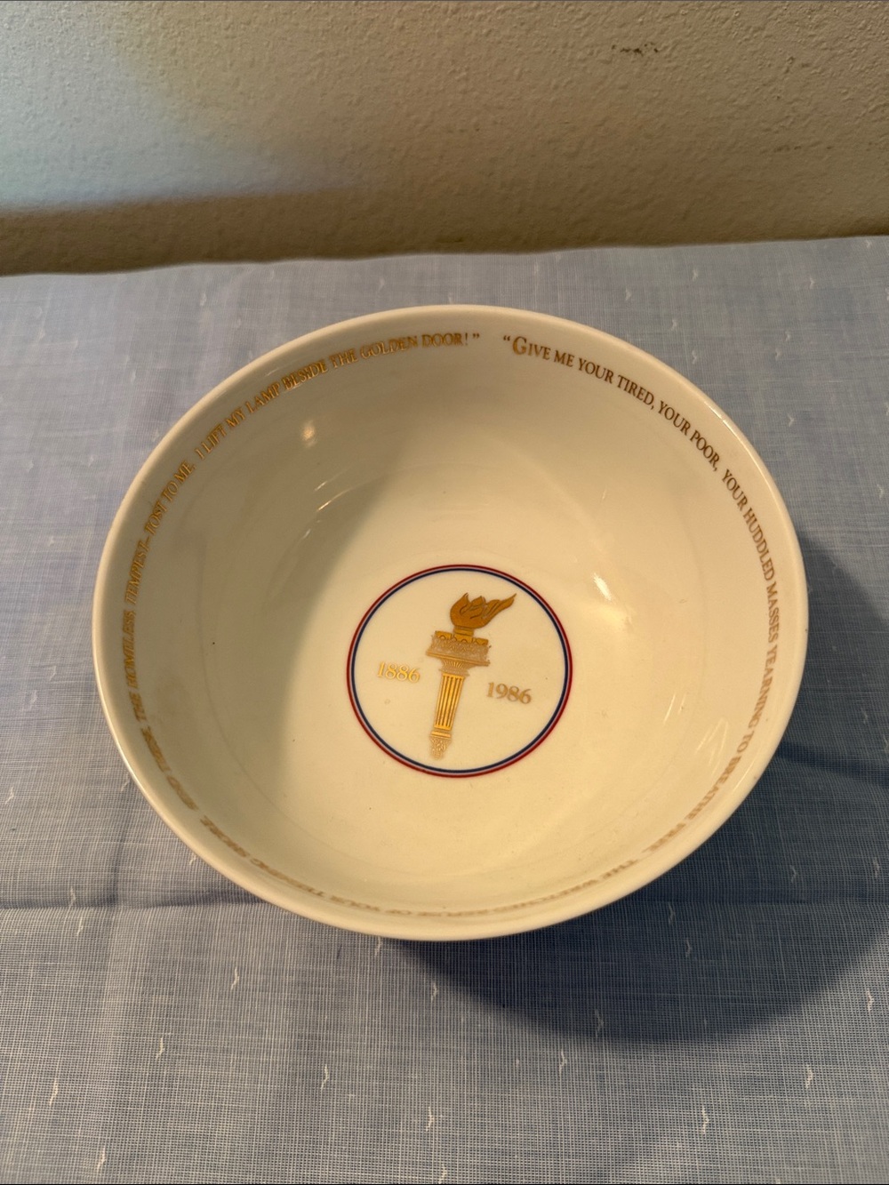 Vintage 1985 Avon Statue of Liberty bowl